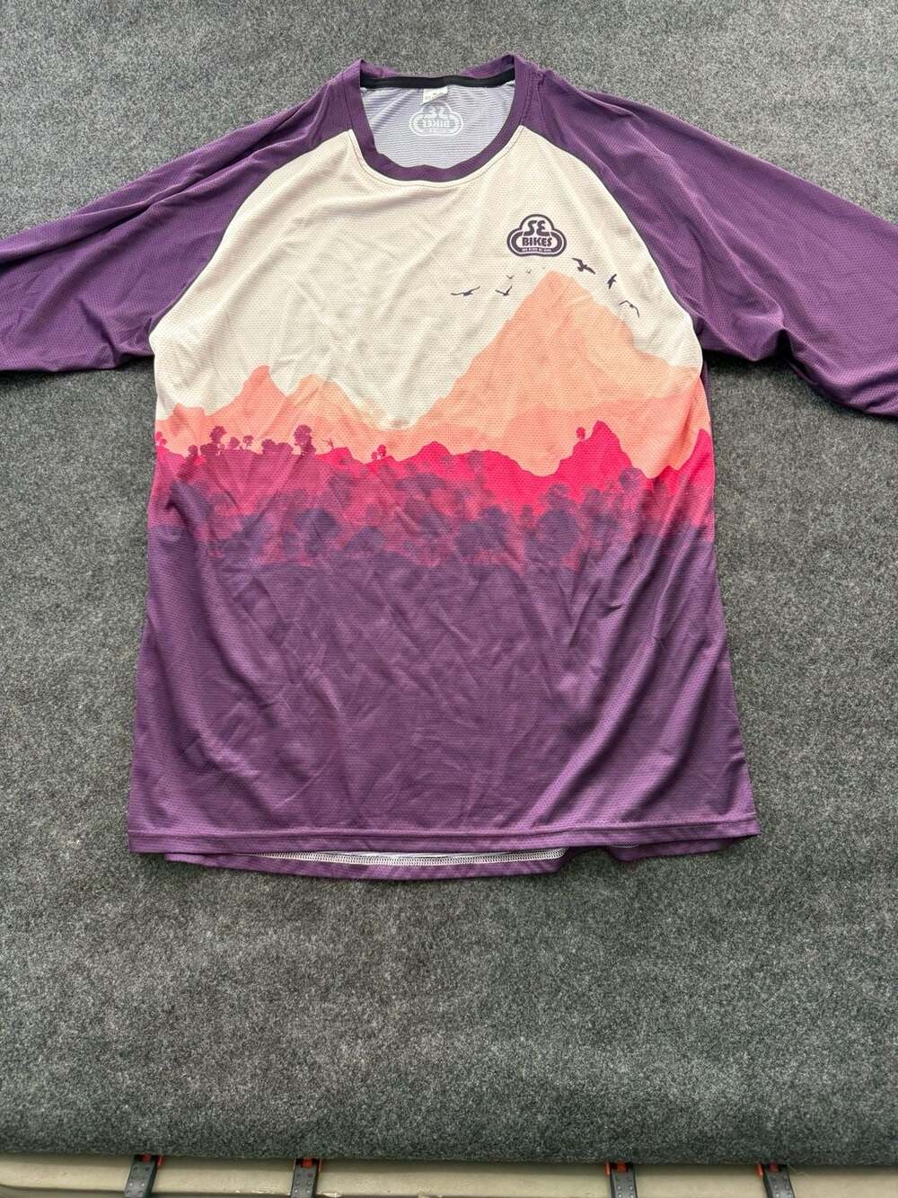SE Bikes Mountain Landscape Graphic BMX Jersey Size XL